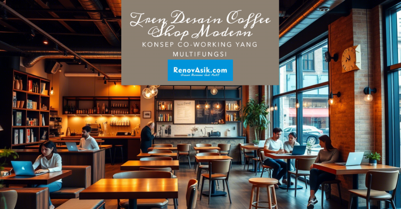 Tren Desain Coffee Shop dengan Konsep Co-Working Space yang Multifungsi